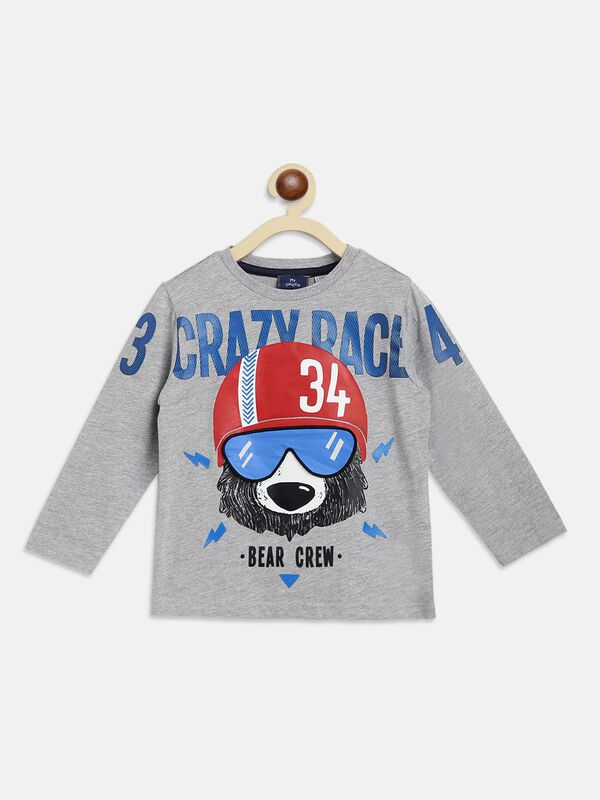 T-Shirt With Print And Interactive Flap Feature image number null